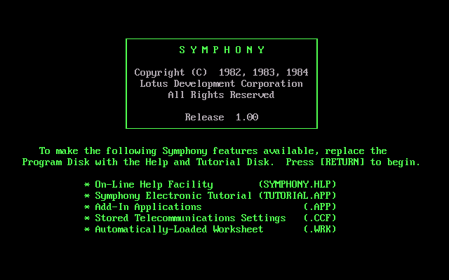 Lotus Symphony 1.00 - Splash